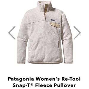 Womans white fleece Patagonia